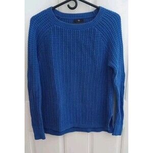 Gap Long Sleeve Knitted Women's Sweater (Size: S) (Color: Blue) USED
